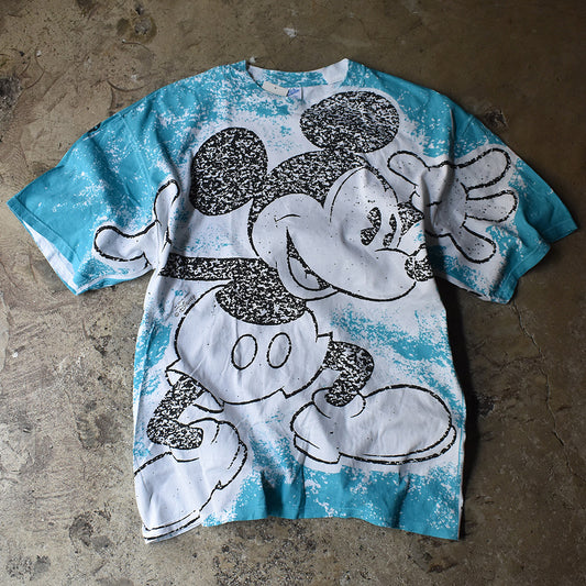 90's Disney "Mickey" AOP! キャラ Tシャツ USA製 230527H