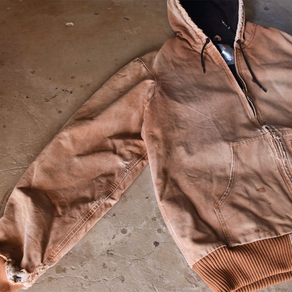 Carhartt 雰囲気◎ BORO ダメージ！ キルティングライナー アクティブパーカー 231210