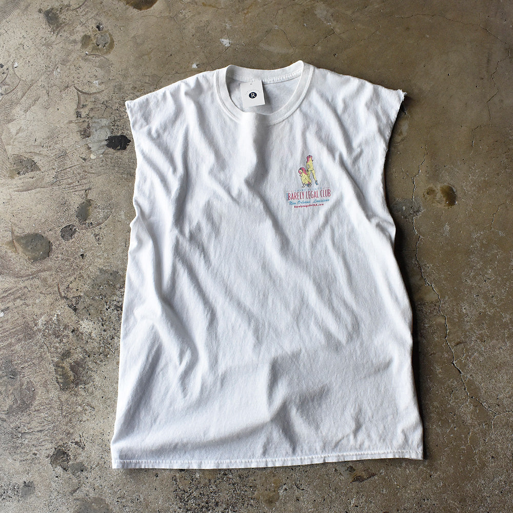 Y2K Larry Flynt's Hustler “Barely Legal Club” ストリップクラブ カットオフ Tシャツ 250805H