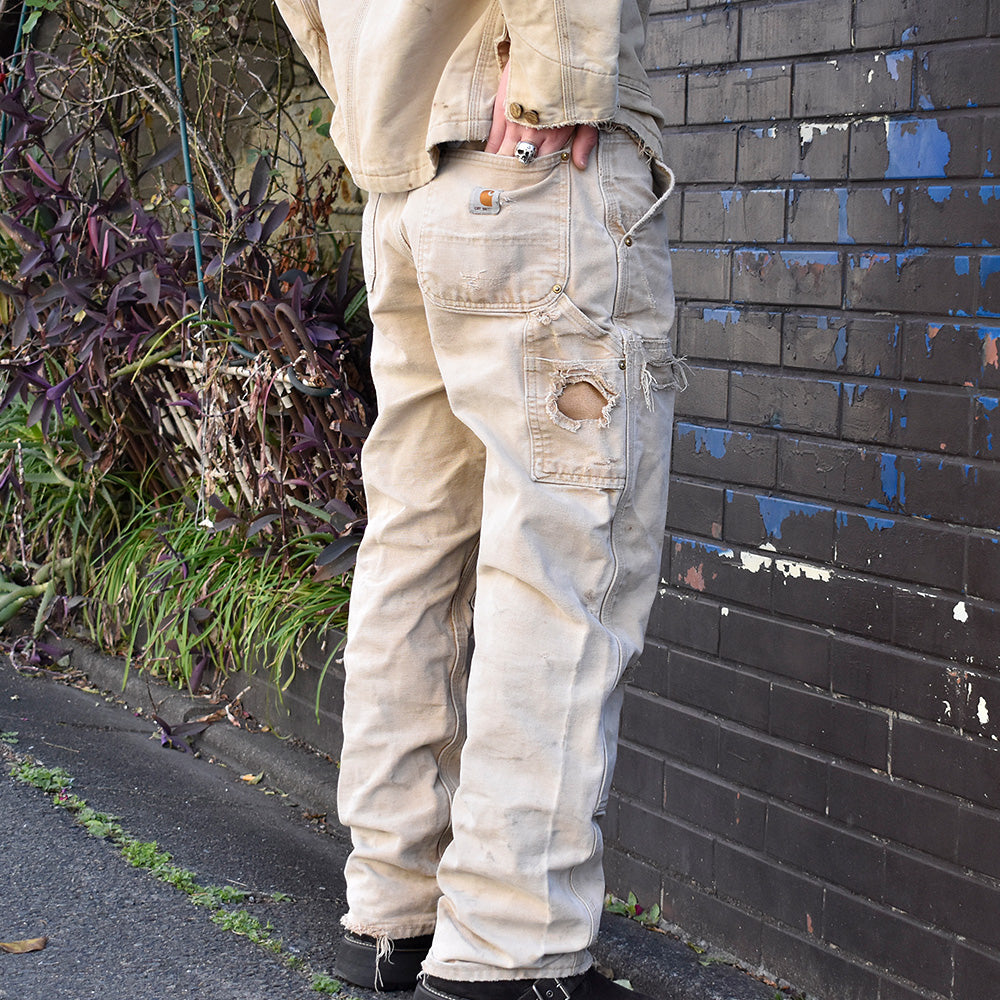 Y2K ダメージ！ Carhartt ダブルニー ダック ペインターパンツ USA製 240214H