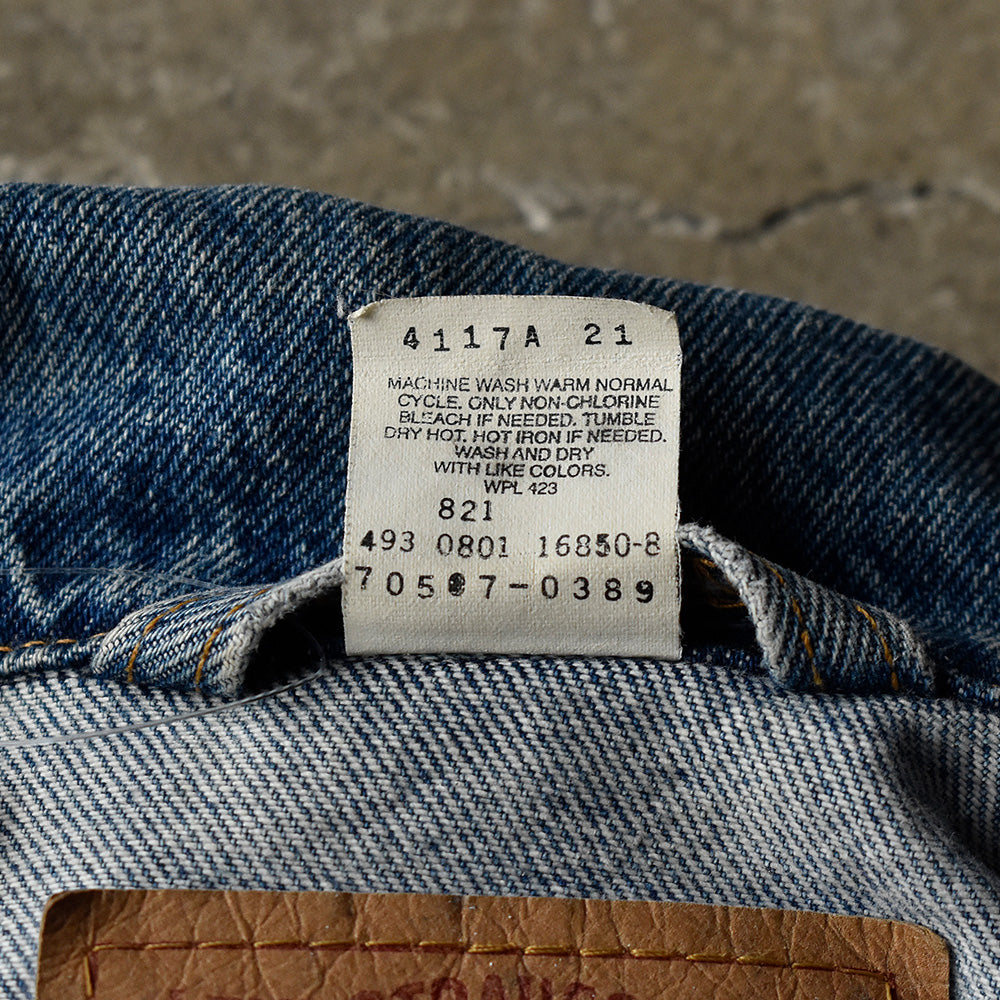 90's big size！ Levi's 70507-0389 デニムジャケット XXL size 240322H