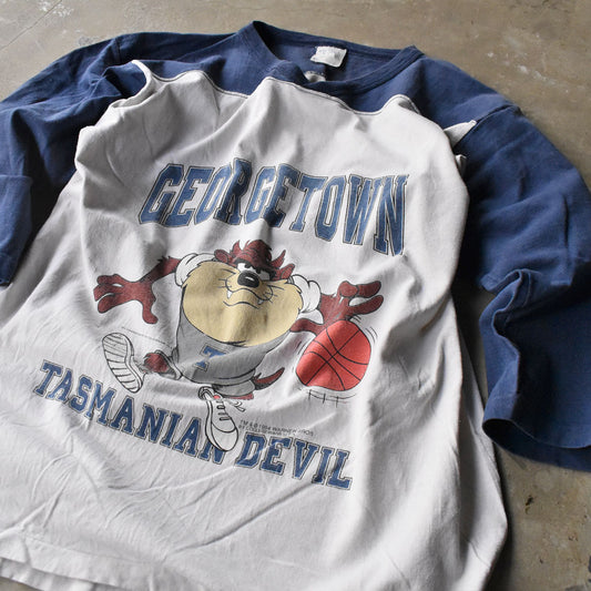 90's Looney Tunes ”GEORGETOWN” TAZ キャラ コラボ Tシャツ USA製 240714