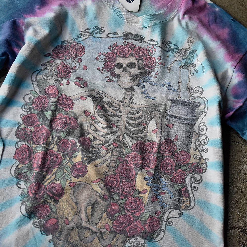 90's Grateful Dead “1965-1995” 30 Years スカルローズ タイダイ ロック Tシャツ 250729H