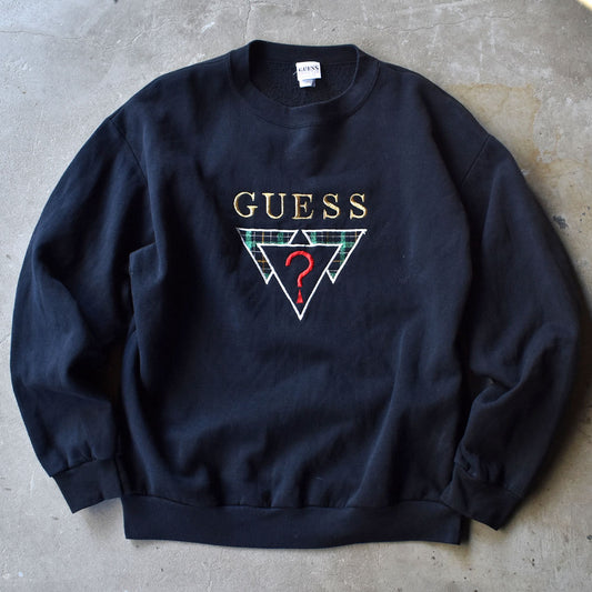 90’s GUESS ロゴ刺繍 スウェット USA製 240107