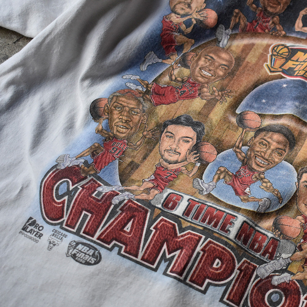 90's NBA Chicago Bulls 98 Finals “last dance members” Tシャツ 231201H