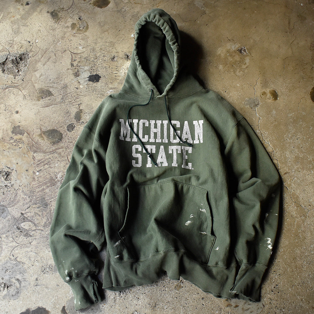 Y2K ダメージ！ Champion “Michigan State” RWパーカー 250115H