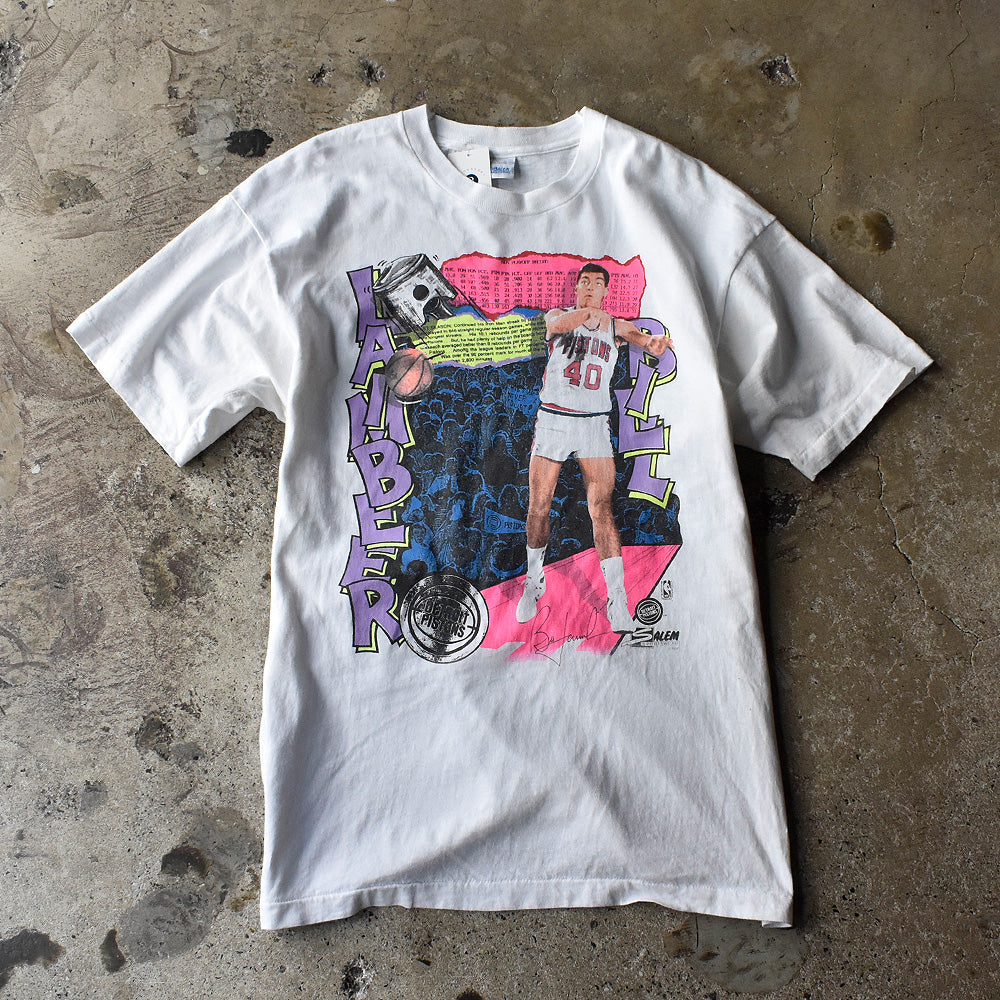 90's レア！ NBA Detroit Pistons “Bill Laimbeer“ Tシャツ 250804H