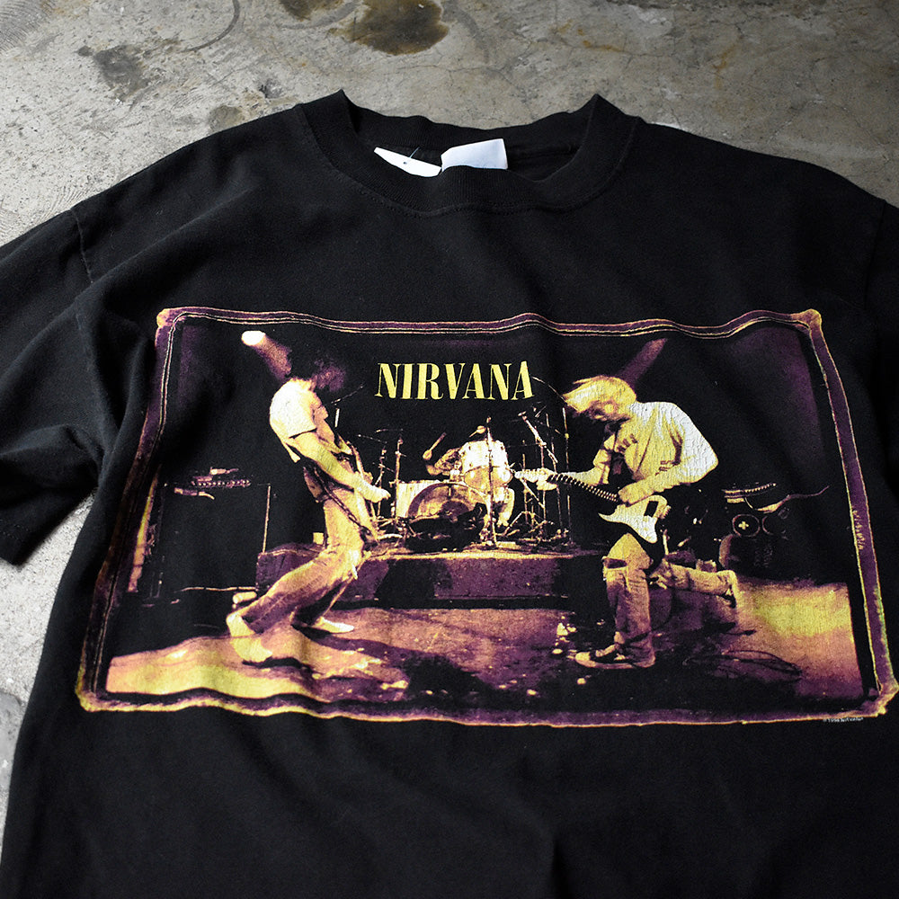 ニルヴァーナ FROM THE MUDDY BANKS OF THE WISHKAH ライブフォト Tシャツ 1996年 ヴィンテージ