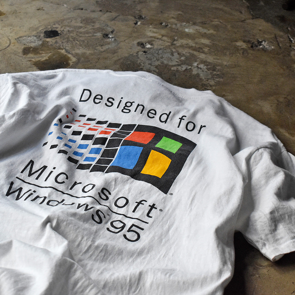 マイクロソフト Windows95 企業Tシャツ 1995年 USA製 ヴィンテージ