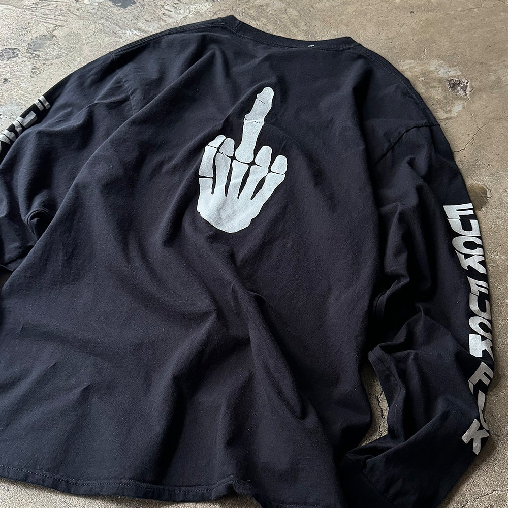Y2K “Fuck you You fuckin Fuck” ロングスリーブTシャツ 240312H