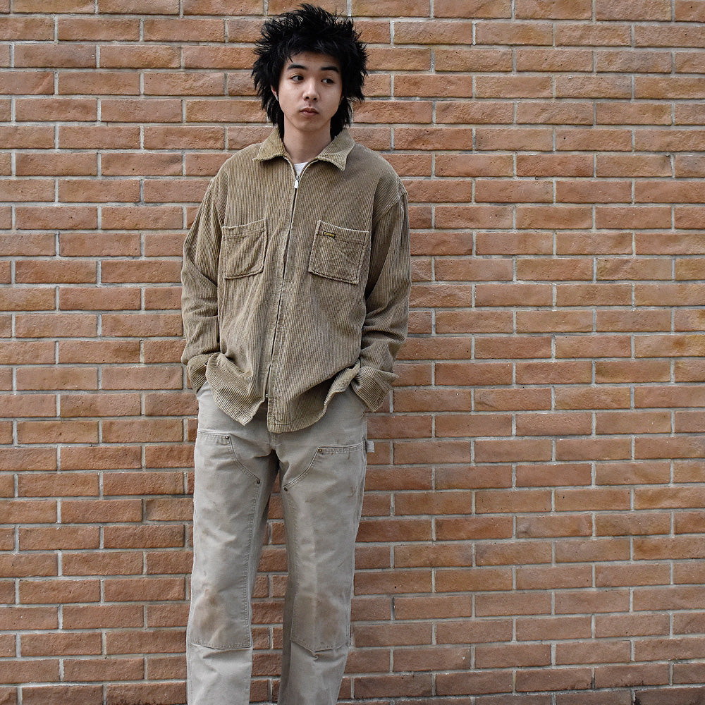 90's OLD “DIESEL“ コーデュロイ フルジップシャツ 250124H
