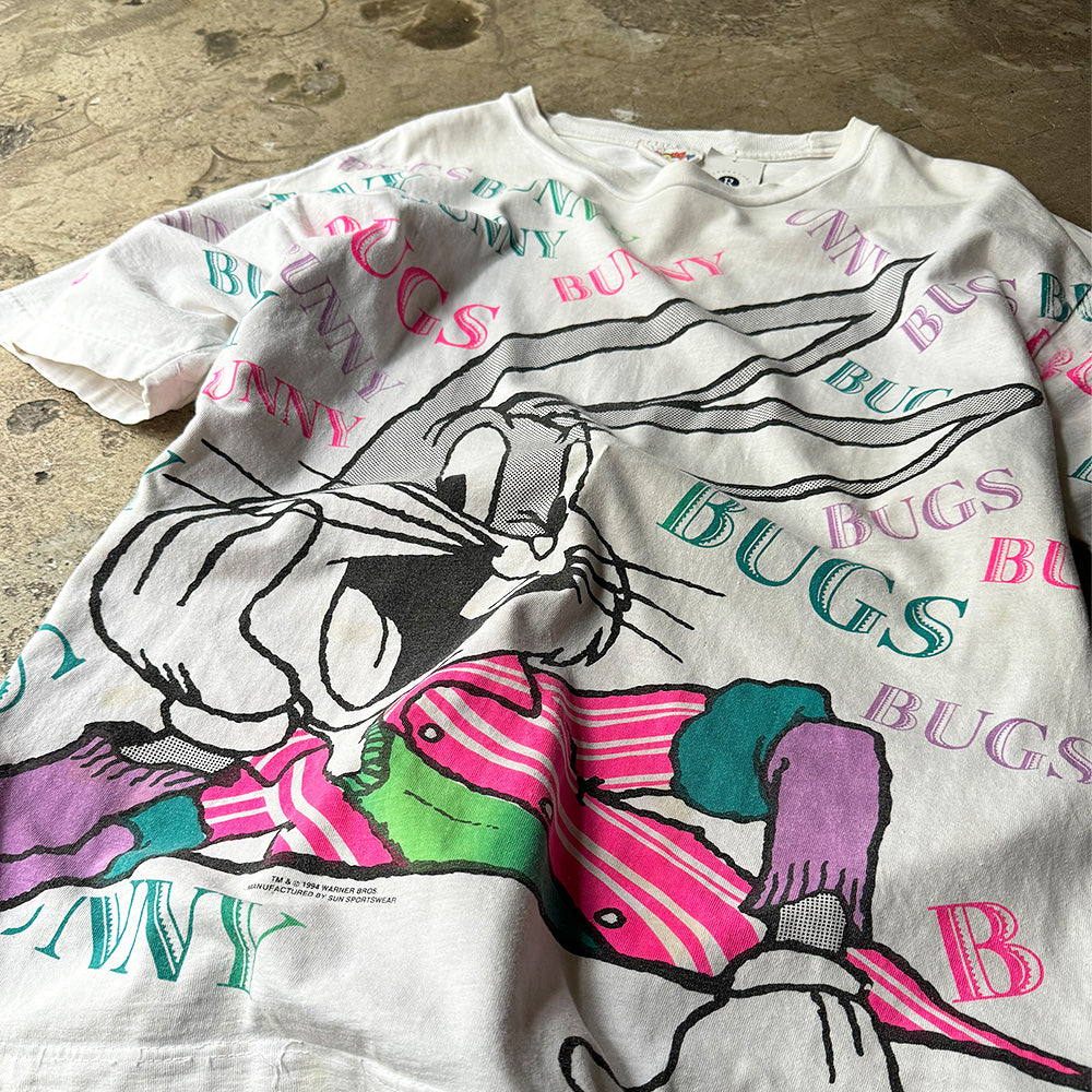 ルーニー・テューンズ バッグス・バニー AOP Tシャツ 1994年 ヴィンテージ