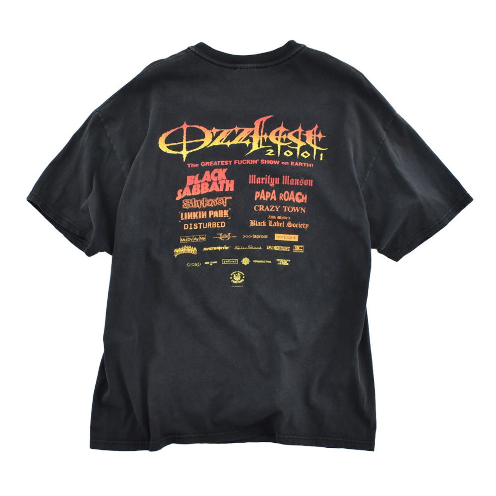 Y2K "OZZFEST 2001" ヘヴィメタル ロックTシャツ 260825H