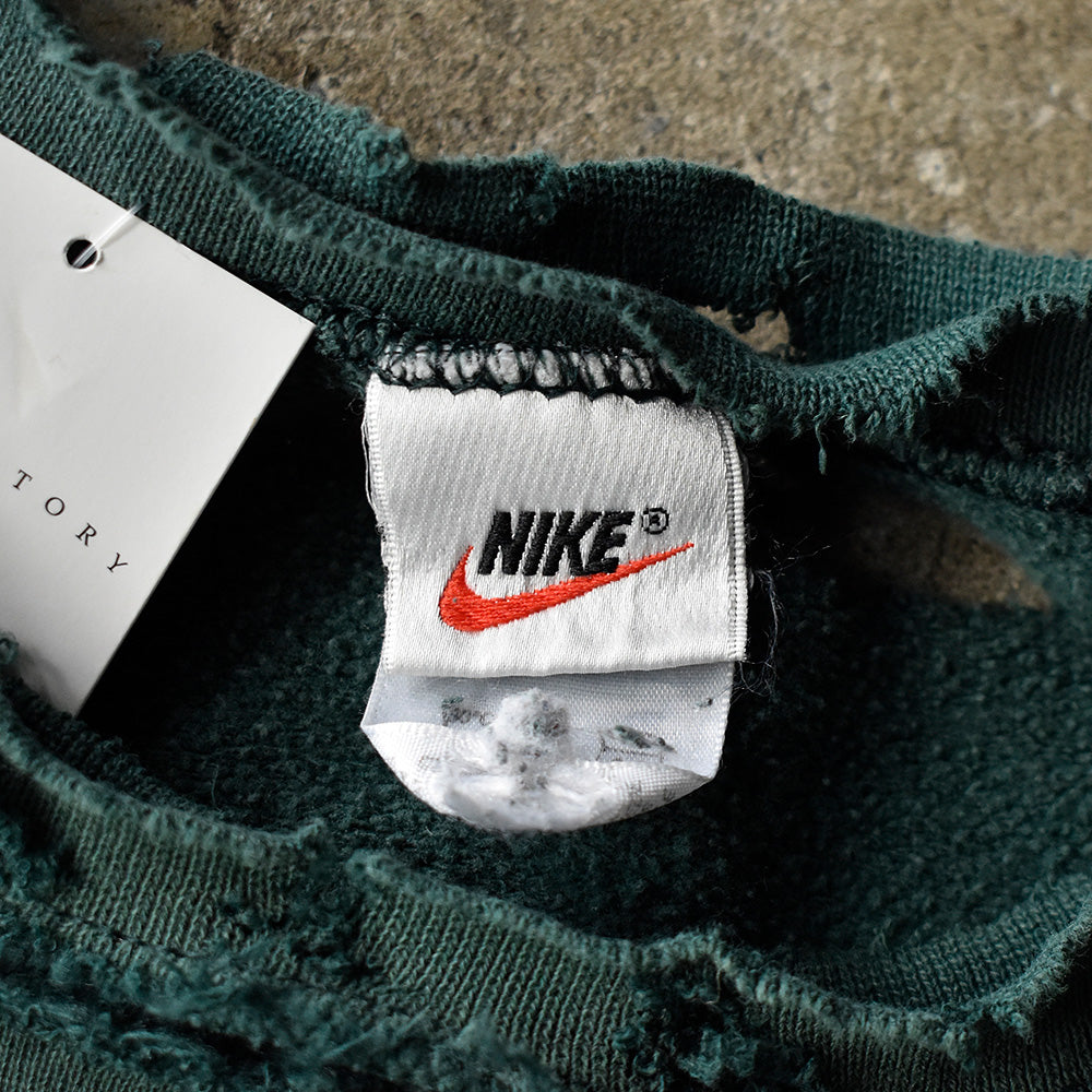 90's ボロ！ NIKE swoosh logo刺繡 スウェット USA製 230927H