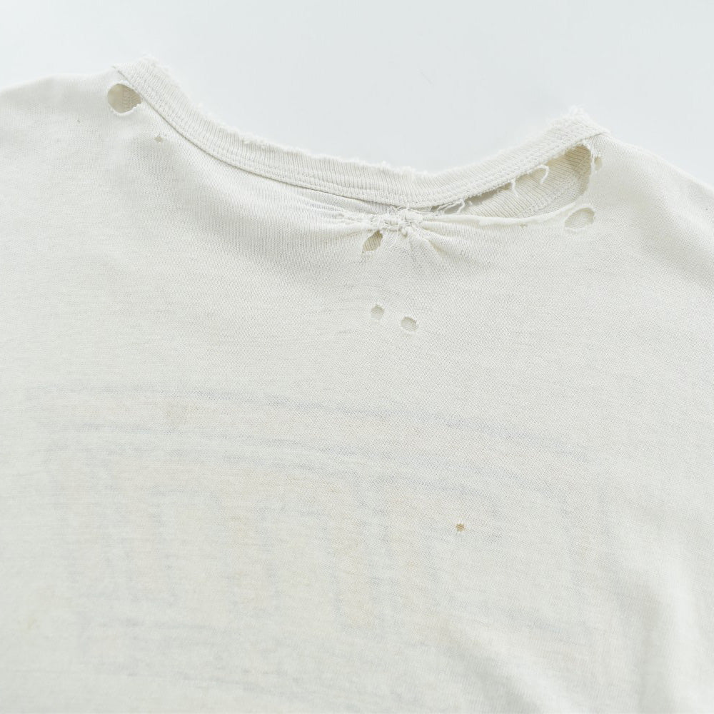 80's Champion "GMI" 染み込みプリント ボロ カレッジTシャツ USA製 260918H