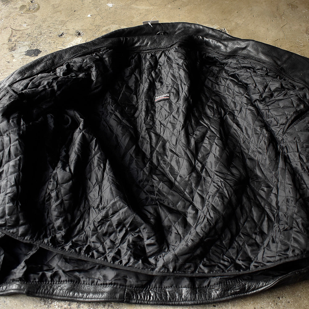 90's big size！ Thinsulateライナー ライダース レザージャケット 54size 240315