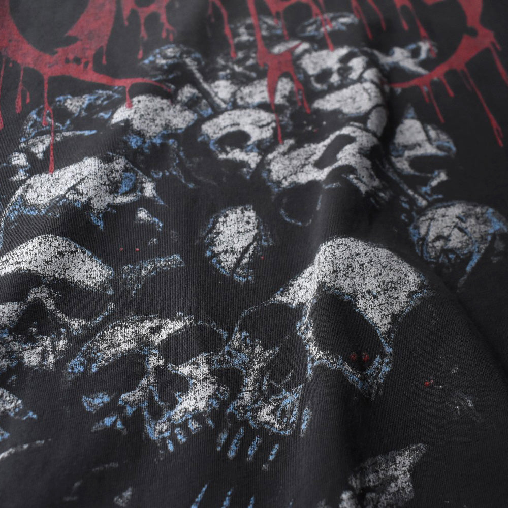 90’s OBITUARY "UK/European Tour 1991" Skull Pile デスメタル ロックTシャツ 251114H