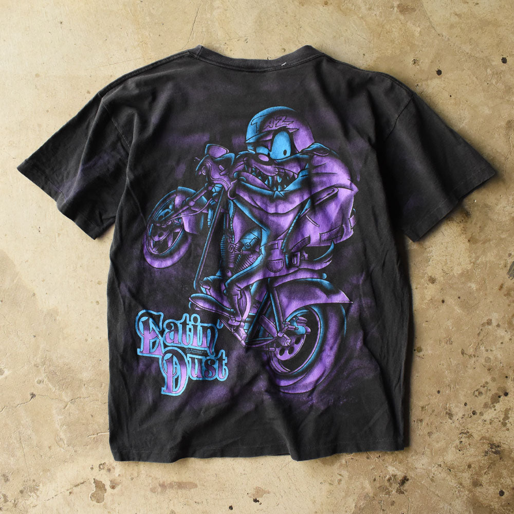90’s Looney Tunes “TAZ” バイク×キャラクター Tシャツ USA製 250909H