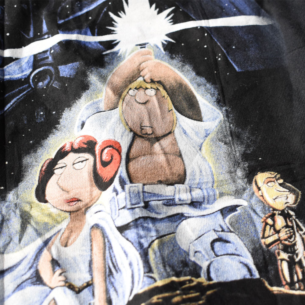 Y2K デッドストック Family Guys “STAR WARSパロディ” キャラクター Tシャツ 250909H