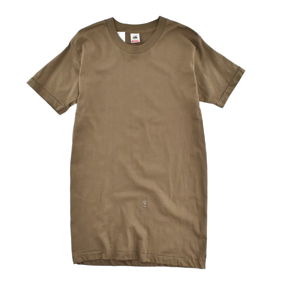 90's N.O.S. "Fruit of the Loom" ブランクTシャツ コヨーテ USA製 260421H