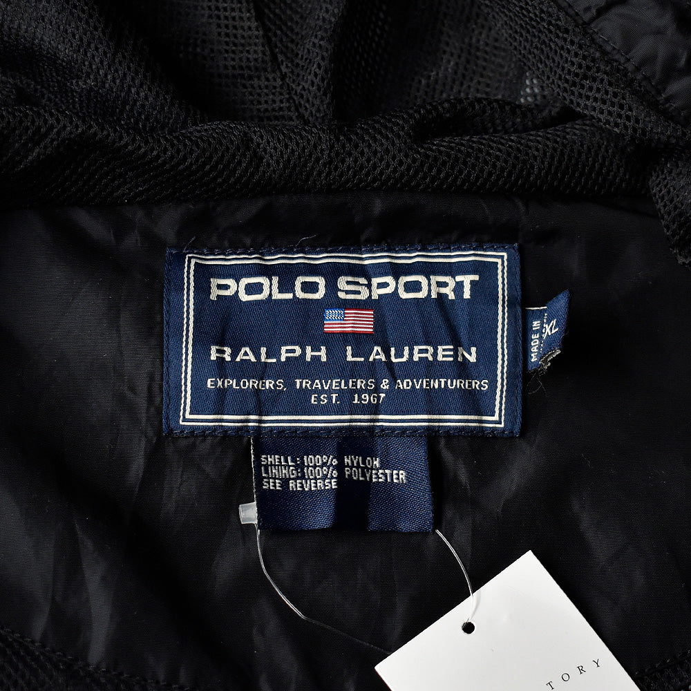 POLO SPORT フード付き ハーフジップ ナイロンベスト 240216H