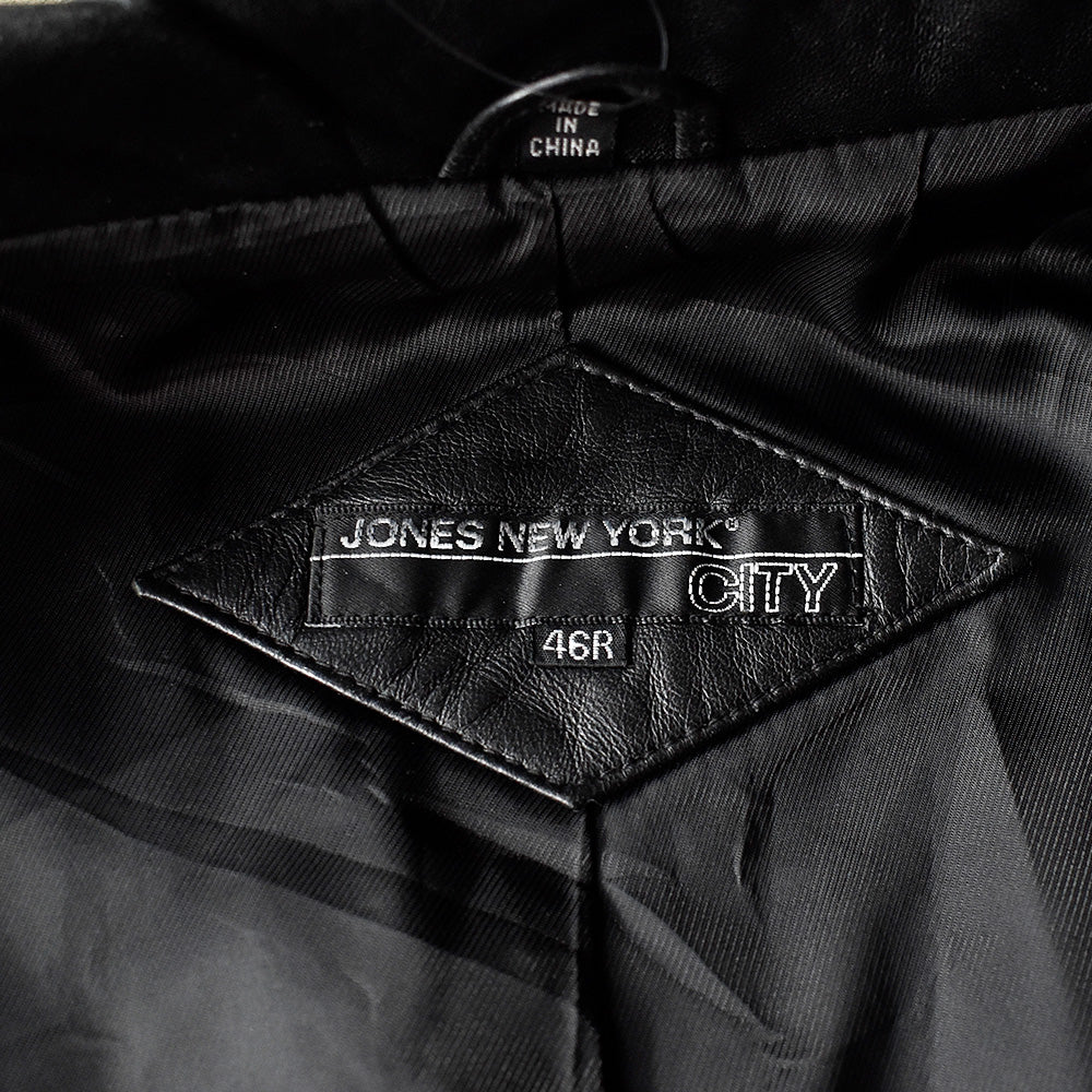 90's JONES NEW YORK CITY テーラードタイプ レザージャケット 240301H