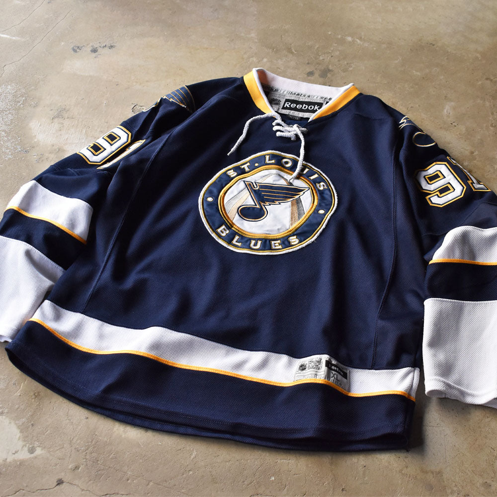 Y2K REEBOK "NHL St. Louis Blues" ホッケー ゲームシャツ 240519