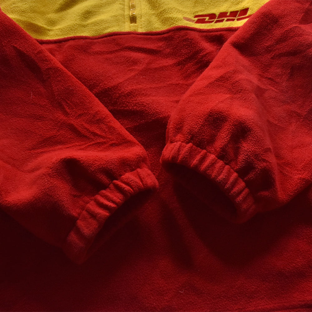 90-00’s DHL バイカラー ハーフジップ フリースプルオーバー 231222