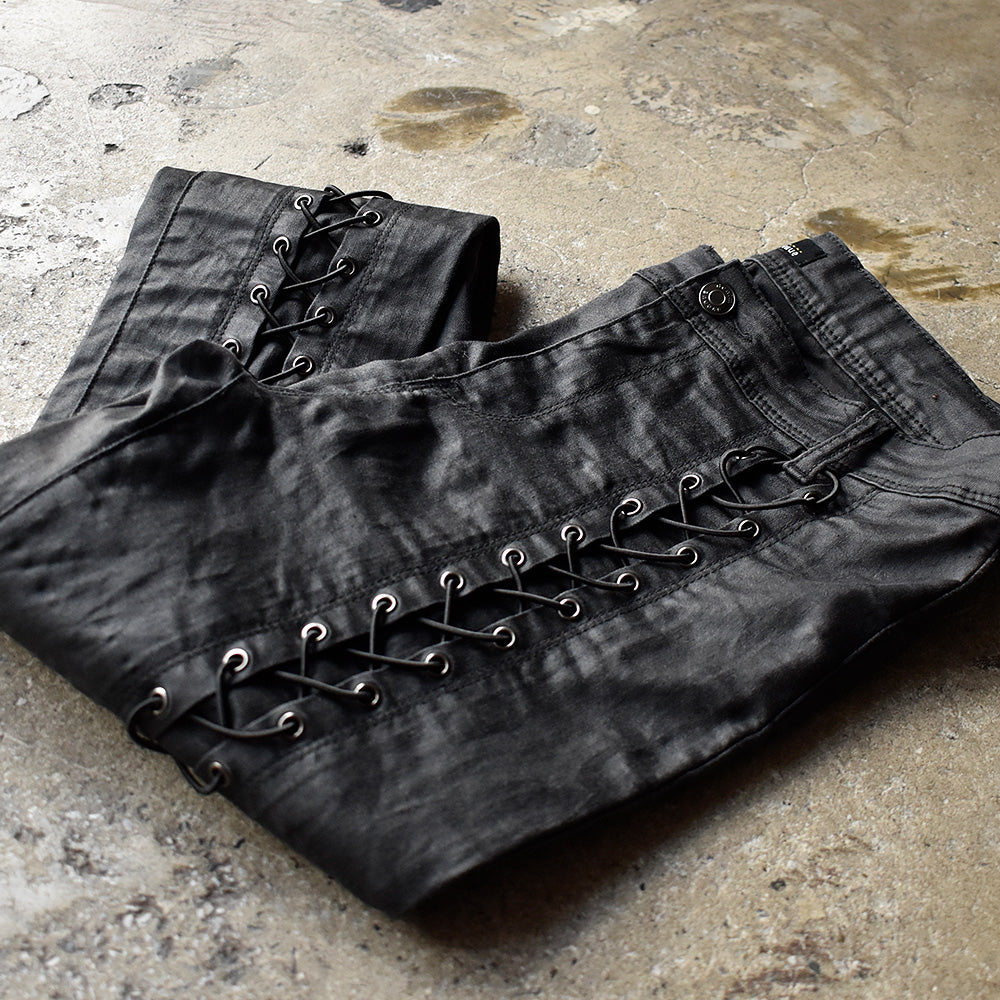 Denim Avenue レースアップ ストレッチパンツ 2000年代 古着