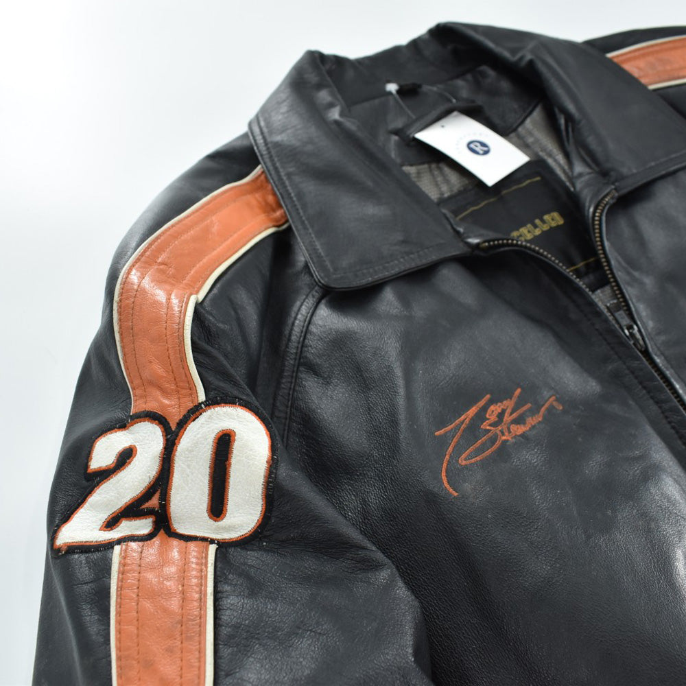 Y2K NASCAR Tony Stewart #20 Home Depot Racing レザー レーシングジャケット 261016H
