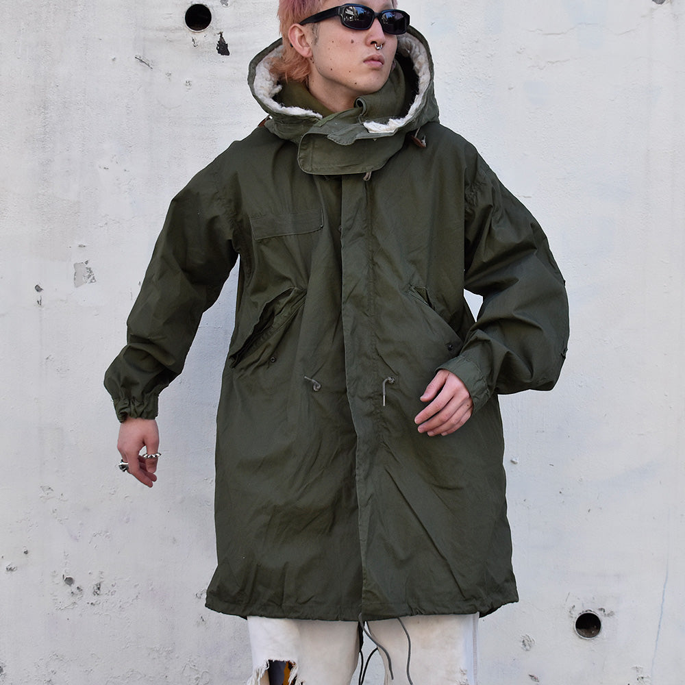 85's XS size！ M-65 フード付き フィッシュテール モッズパーカー グッドコンディション！ 240106H