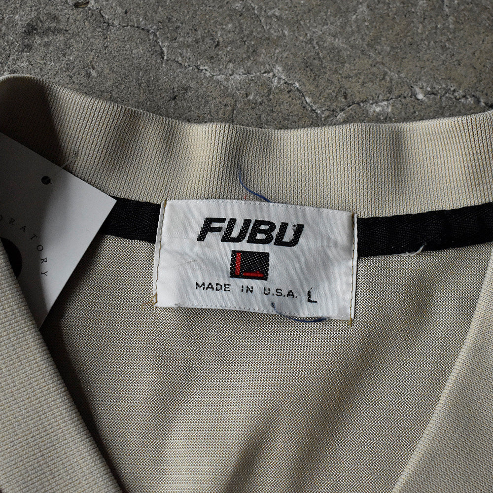 Y2K FUBU ホッケーシャツ シャンパンゴールドカラー USA製 250611H