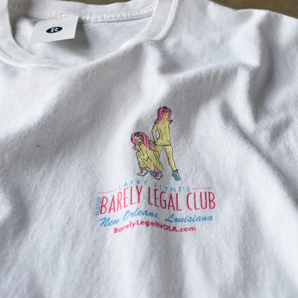 Y2K Larry Flynt's Hustler “Barely Legal Club” ストリップクラブ カットオフ Tシャツ 250805H