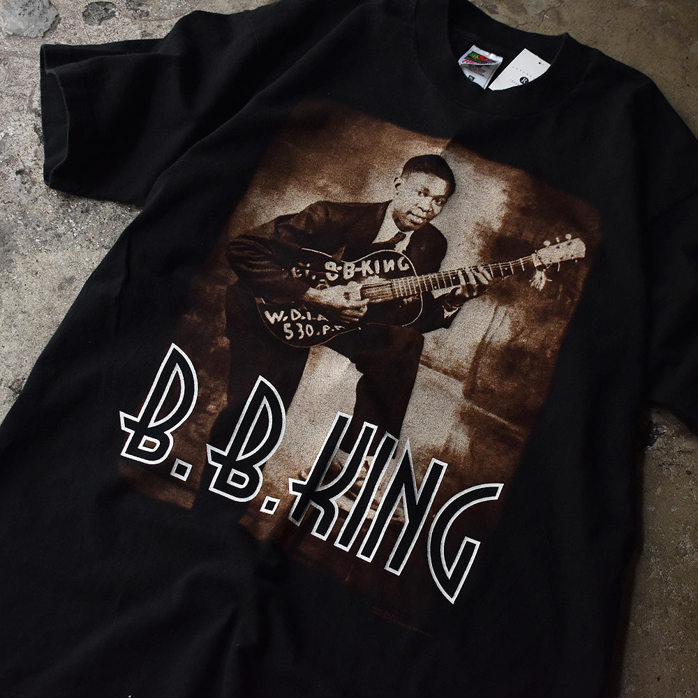 B.B.キング King of the Blues フォト ギター ワールドツアーTシャツ 1996年 フルーツオブザルーム XL ヴィンテージ