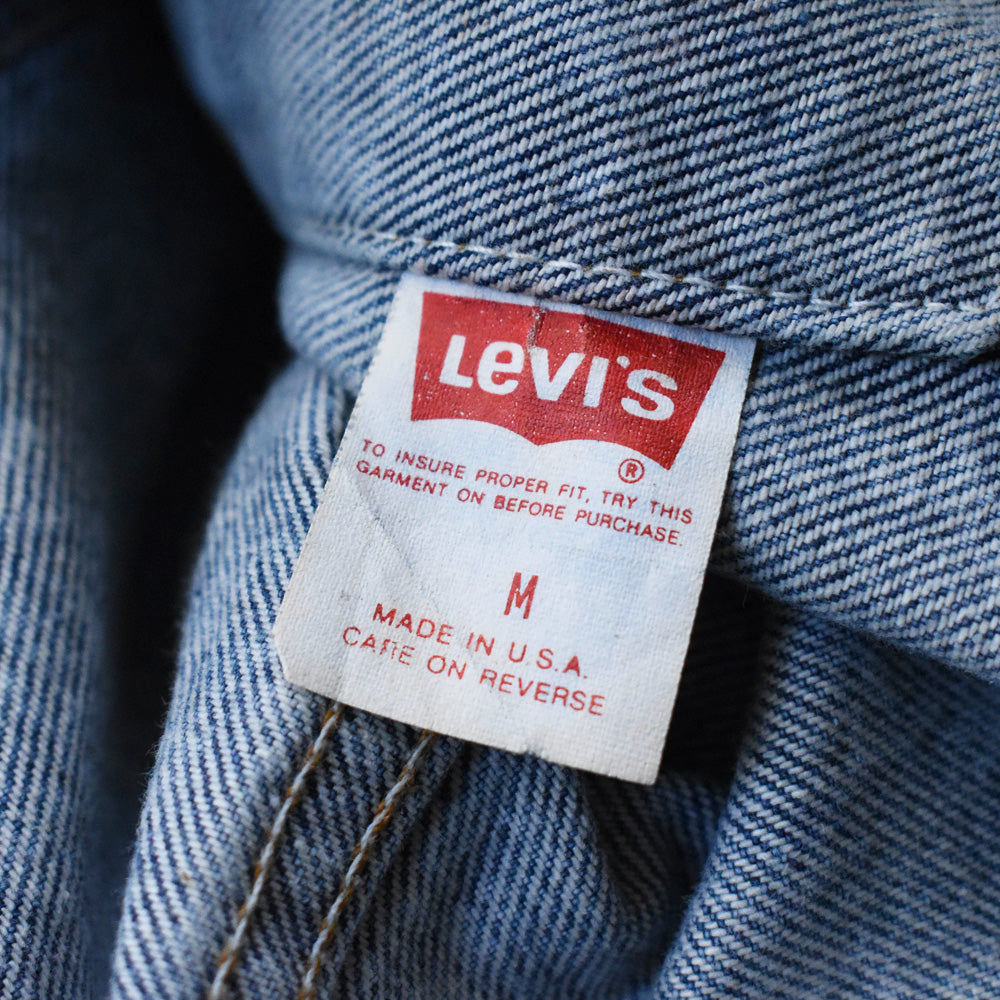 90’s Levi's 70507-0219 ケミカルウォッシュ デニムジャケット USA製 250605