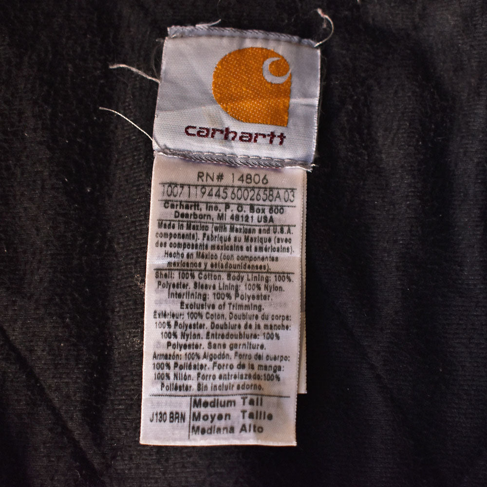 Carhartt 雰囲気◎ BORO ダメージ！ キルティングライナー アクティブパーカー 231210
