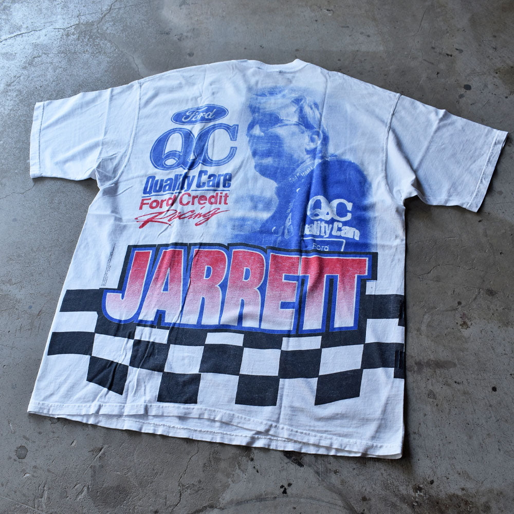 90's　CHASE AUTHENTICS “＃88 Dale Jarrett/デイル・ジャレット” AOP！ レーシングTシャツ　USA製　230715