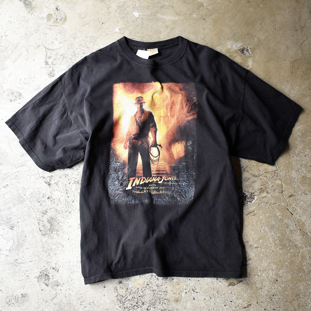 Y2K “Indiana Jones and the Kingdom of the Crystal Skull“ movie Tシャツ 240507H