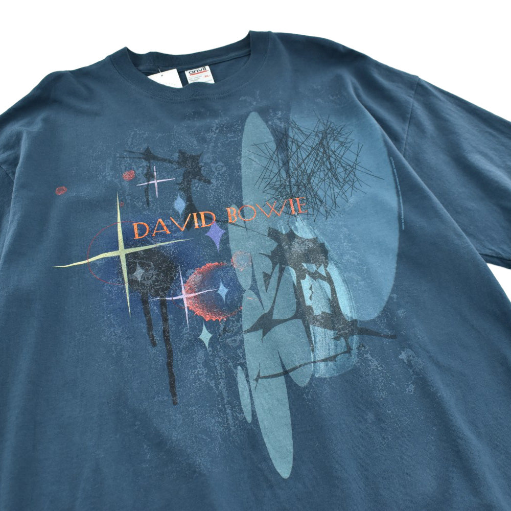デヴィッド・ボウイ Heathen 抽象アートワーク ロックTシャツ 2004年 アンビル 古着