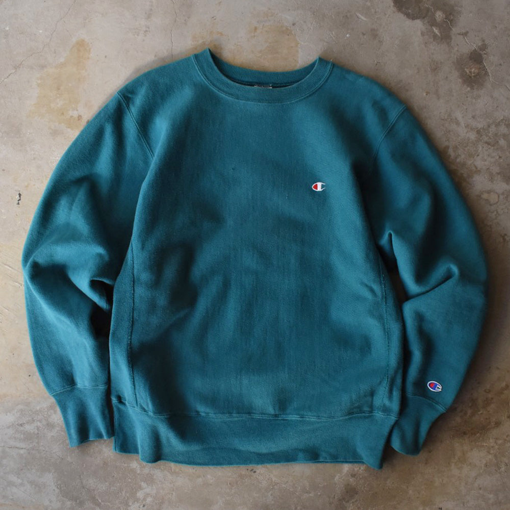 90's Champion RW リバースウィーブ スウェット 青緑 USA製 251230H