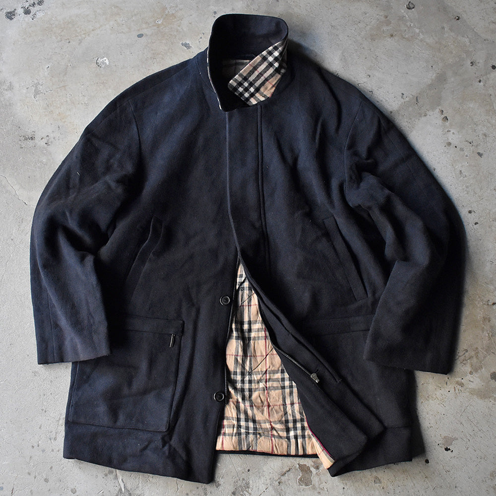 Burberry 裏地チェック ウールカシミア コート 231207