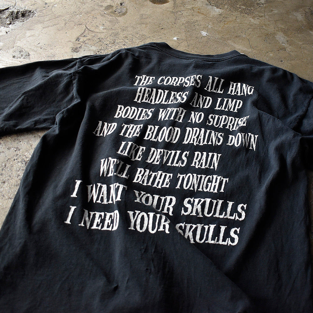 Y2K The Misfits “Skulls” Tシャツ 240411H