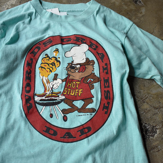 80's Looney Tunes "Tasmanian Devil" ミント！ 海外アニメ キャラ Tシャツ 250813H
