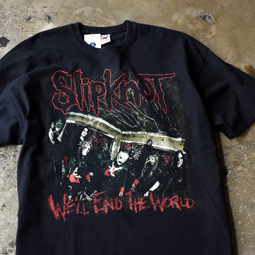 スリップノット All Hope Is Gone メンバーフォト ワールドツアーTシャツ 2008年 古着