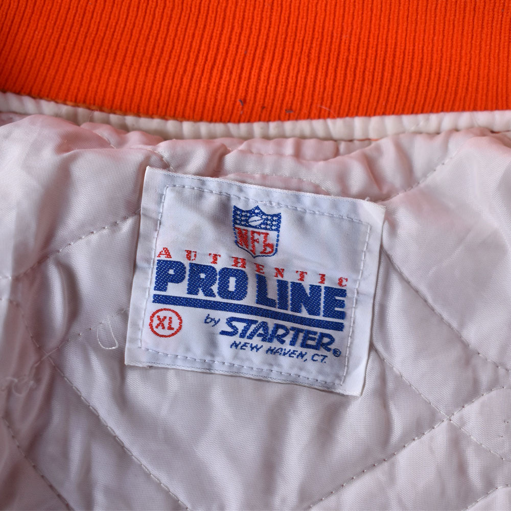 90's STARTER PROLINE “NFL  Denver Broncos” ナイロン スタジャン アワードジャケット USA製 240111