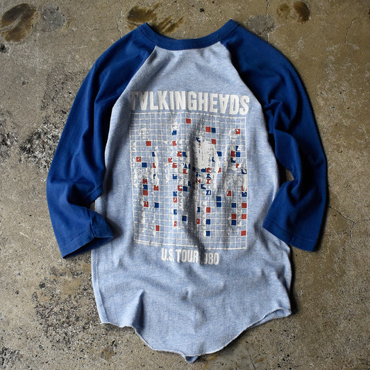 80's Talking Heads “U.S Tour 1980” ラグラン ロック Tシャツ 231128HY33