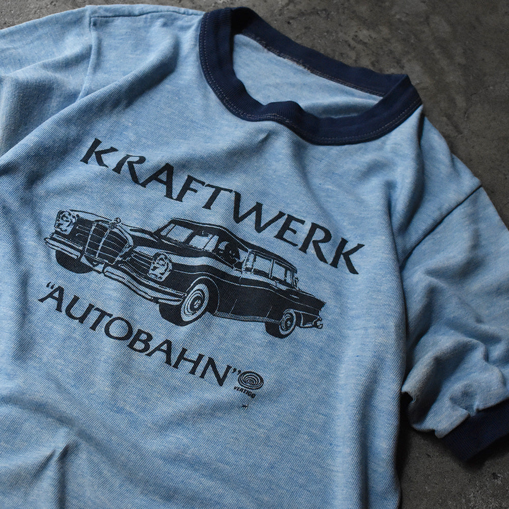 クラフトワーク AUTOBAHN クラシックカー リンガーTシャツ 70年代 ヴィンテージ