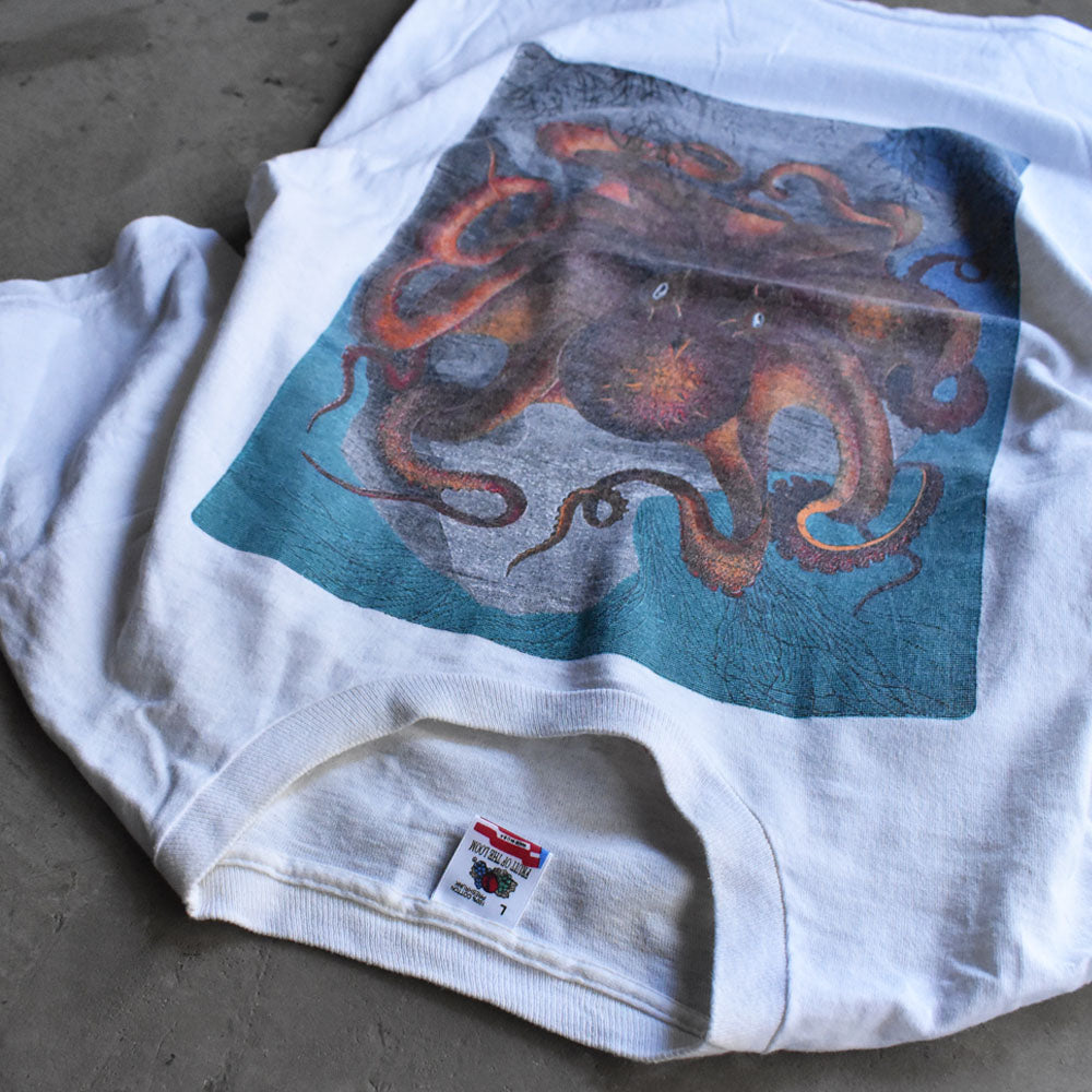ENDANGERED SPECIES タコ イラスト Tシャツ 90年代 USA製 ヴィンテージ