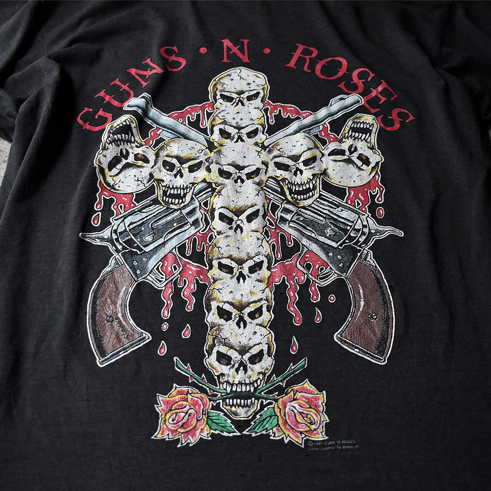 90's GUNS N' ROSES “Use Your Illusion 1991” Tour Tシャツ 240702H