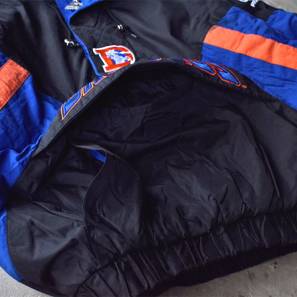 90’s STARTER ”NFL Denver Broncos” 中綿入り フード ナイロンプルオーバー　231211
